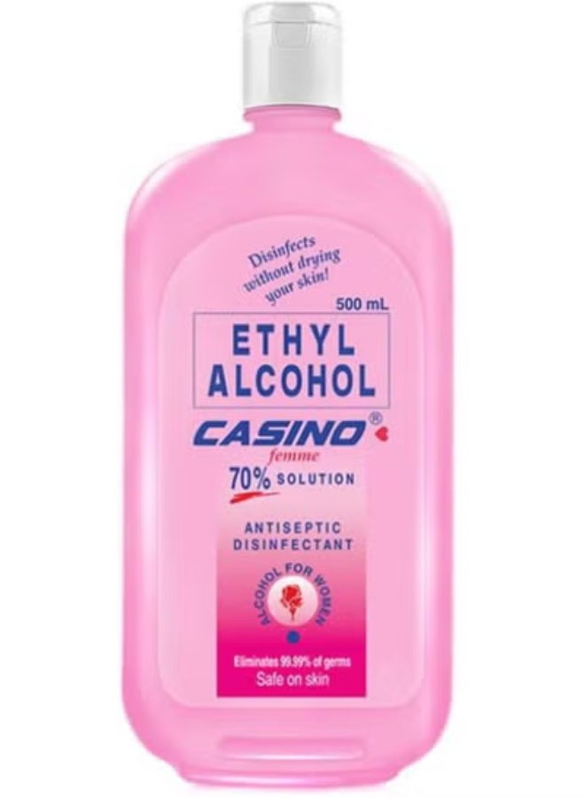 محلول مطهر إيثانول بينك فيمي 70% 500 مل